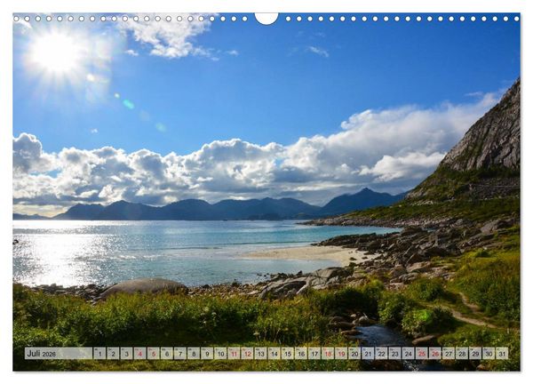 Produktbild: Lofoten - Die spektakul&auml;re Inselgruppe in Norwegen (Wandkalender 2026 DIN A3 quer), CALVENDO Monatskalender
