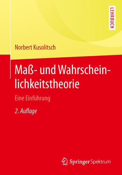 Produktbild: Ma&szlig;- und Wahrscheinlichkeitstheorie