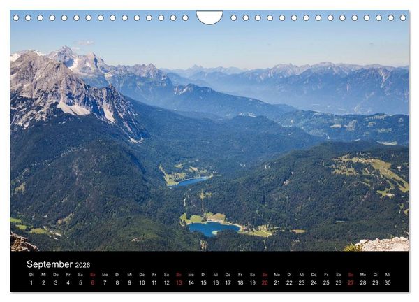 Produktbild: Bergblicke - Elmau (Wandkalender 2026 DIN A4 quer), CALVENDO Monatskalender