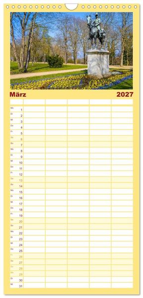 Produktbild: Familienplaner 2027 - Merseburg - Meine Domstadt an der Saale mit 5 Spalten (Wandkalender, 21 x 45 cm) CALVENDO