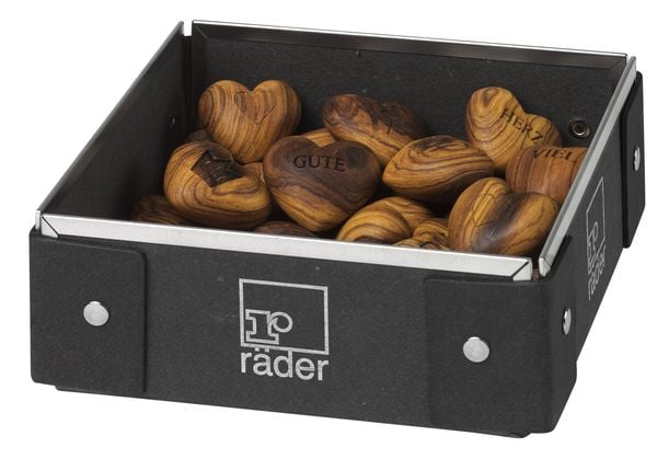 Produktbild: R&auml;der Herz aus Olivenholz