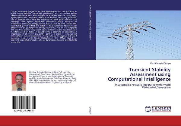 Produktbild: Transient Stability Assessment using Computational Intelligence