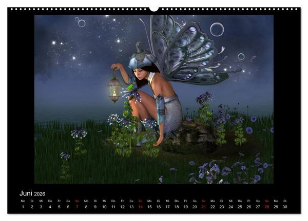 Produktbild: Elfenlichter (Wandkalender 2026 DIN A2 quer), CALVENDO Monatskalender