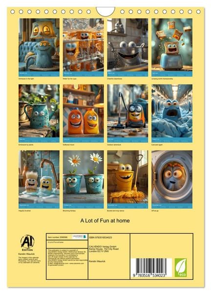 Produktbild: A Lot of Fun at home (Wall Calendar 2026 DIN A4 portrait), CALVENDO 12 Month Wall Calendar