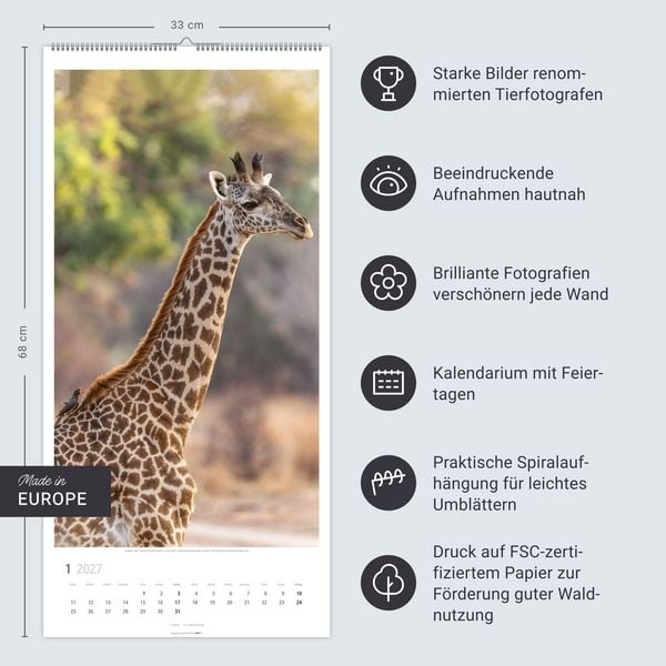 Produktbild: Giraffen Kalender 2027