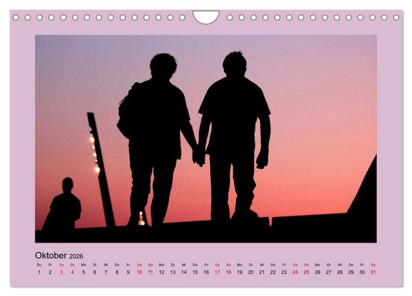 Produktbild: Den Sonnenuntergang gemeinsam genie&szlig;en (Wandkalender 2026 DIN A4 quer), CALVENDO Monatskalender