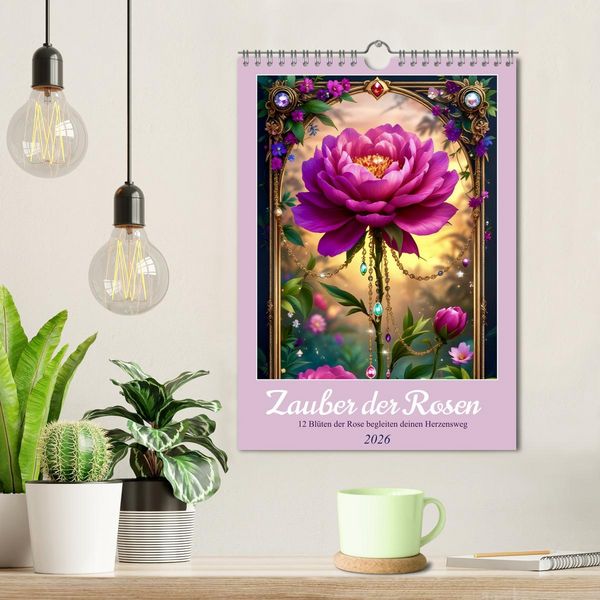 Produktbild: Zauber der Rosen (Wandkalender 2026 DIN A4 hoch), CALVENDO Monatskalender