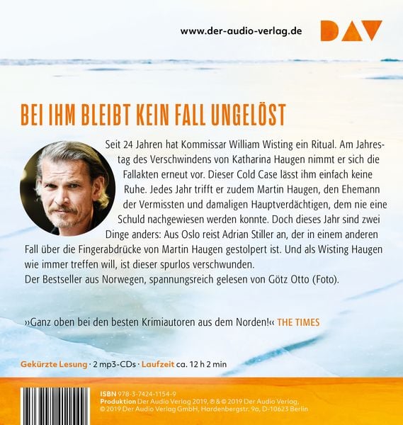 Produktbild: Wisting und der Tag der Vermissten (Cold Cases 1)