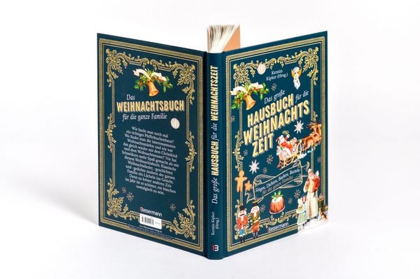 Produktbild: Das gro&szlig;e Hausbuch f&uuml;r die Weihnachtszeit. Singen, Dichten, Backen, Basteln f&uuml;r die ganze Familie