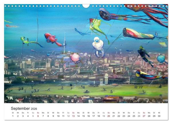 Produktbild: Berlin erlebt und gemalt - Ren&eacute;e K&ouml;nig (Wandkalender 2026 DIN A3 quer), CALVENDO Monatskalender