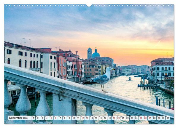 Produktbild: Venedig. Lagunenstadt in Italien (hochwertiger Premium Wandkalender 2026 DIN A2 quer), Kunstdruck in Hochglanz