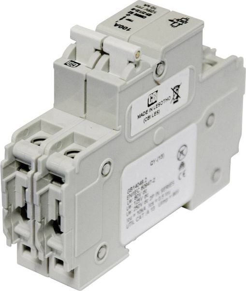 Produktbild: CBI Electric QYD28U2100B0Z Leitungsschutzschalter Passend f&uuml;r (Sicherungen) Photovoltaik-Sicherung 100 A 80 V/DC 1 St.