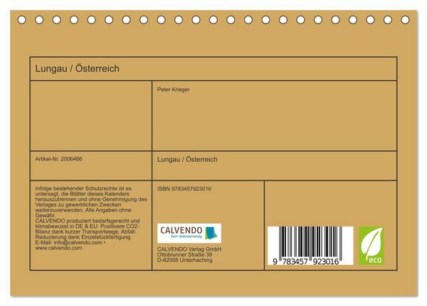Produktbild: Lungau / &Ouml;sterreich (Tischkalender 2026 DIN A5 quer), CALVENDO Monatskalender