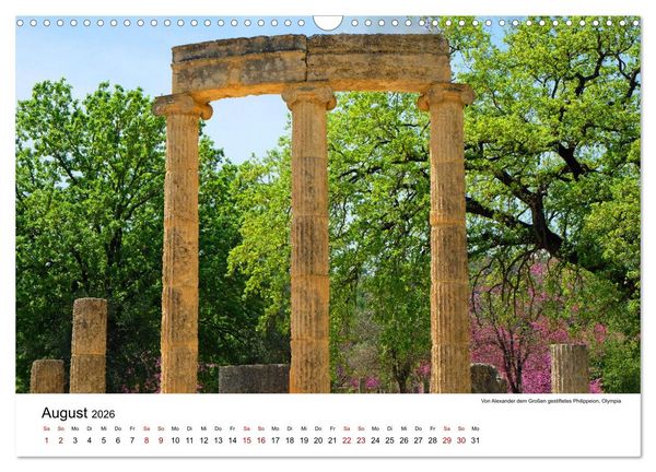Produktbild: Wundersch&ouml;ne Highlights der griechischen Antike (Wandkalender 2026 DIN A3 quer), CALVENDO Monatskalender