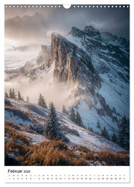 Produktbild: Bergwelten - Berge T&auml;ler Augenblicke (Wandkalender 2026 DIN A3 hoch), CALVENDO Monatskalender