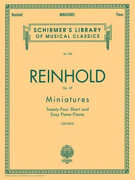 Produktbild: Miniatures, Op. 39