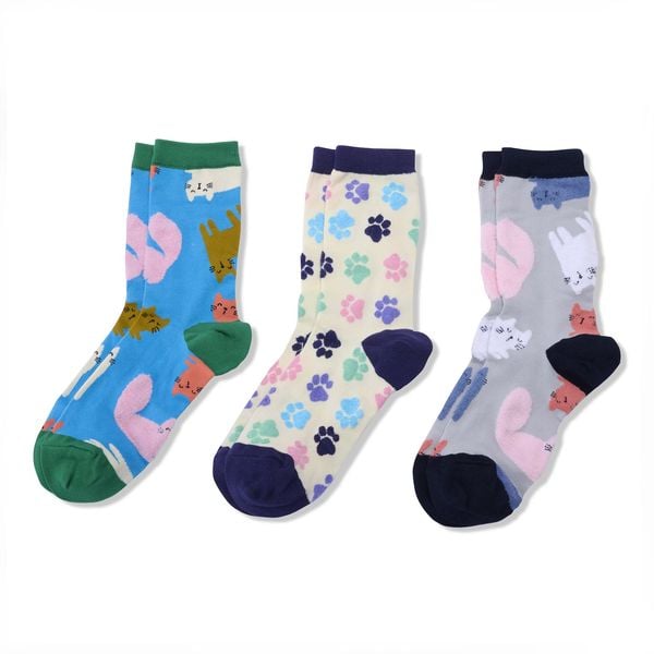 EverydaySocks 'Cat Lover Box', Größe 36 - 41, 3er Pack