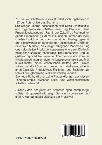 Produktbild: Software-Ergonomie in der Gruppenarbeit