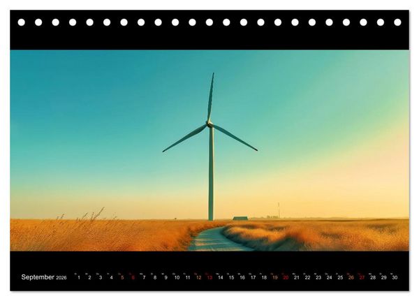 Produktbild: Puristische Landschaften (Tischkalender 2026 DIN A5 quer), CALVENDO Monatskalender