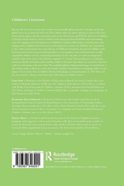 Produktbild: Children's Literature and Culture of the First World War