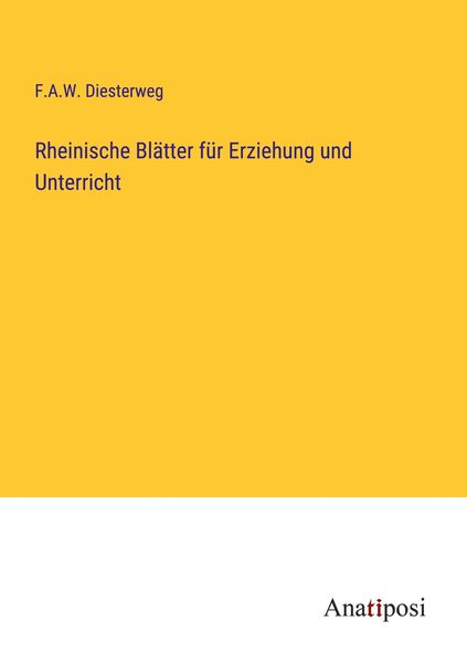 Produktbild: Rheinische Bl&auml;tter f&uuml;r Erziehung und Unterricht
