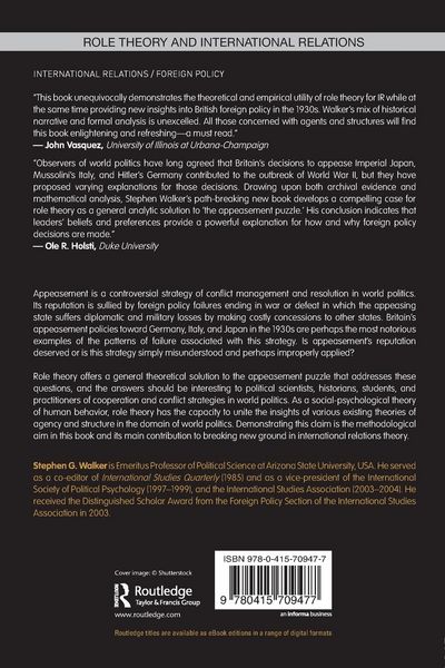 Produktbild: Role Theory and the Cognitive Architecture of British Appeasement Decisions