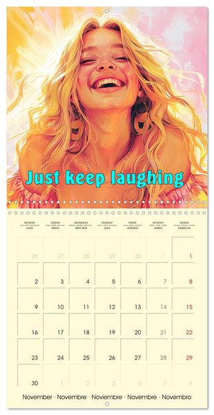 Produktbild: Welcome Beautiful Life. Quotes to brighten your year (Wall Calendar 2026 12 &times; 12 Inch) CALVENDO 12 Month Wall Calendar