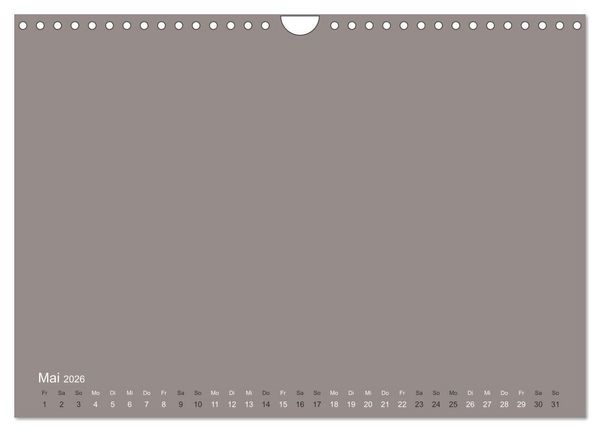 Produktbild: DIY Bastel-Kalender -Erdige Pastell Farben- Zum Selbstgestalten (Wandkalender 2026 DIN A4 quer), CALVENDO Monatskalender
