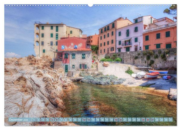 Produktbild: Trauminsel Elba: Mediterranes Paradies f&uuml;r Romantiker (hochwertiger Premium Wandkalender 2026 DIN A2 quer), Kunstdruck in Hochglanz
