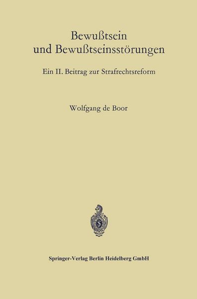 Produktbild: Bewu&szlig;tsein und Bewu&szlig;tseinsst&ouml;rungen