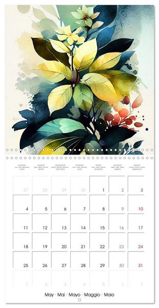 Produktbild: The Art of Leaves (Wall Calendar 2026 12 &times; 12 Inch) CALVENDO 12 Month Wall Calendar