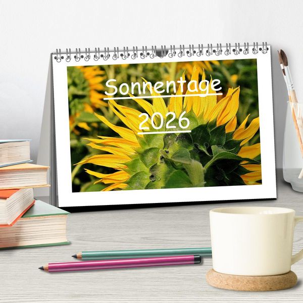 Produktbild: Sonnentage 2026 (Tischkalender 2026 DIN A5 quer), CALVENDO Monatskalender