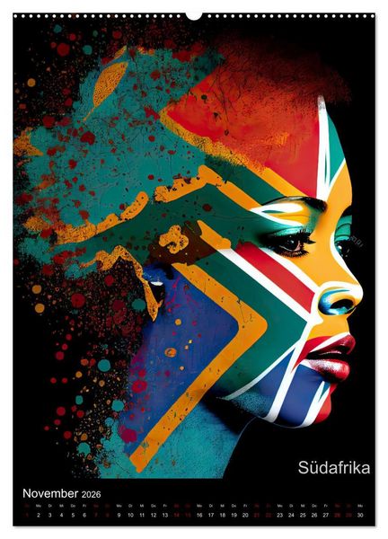 Produktbild: Afrikanische Sch&ouml;nheiten (Wandkalender 2026 DIN A2 hoch), CALVENDO Monatskalender