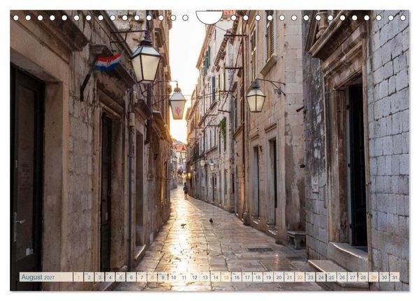 Produktbild: Dubrovnik historische Altstadt - UNESCO‑Welterbe im sonnigen Kroatien (Wandkalender 2027 DIN A4 quer), CALVENDO Monatskalender