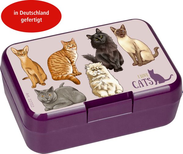 Produktbild: Mini-Snackbox Katzen - I love cats (cats & dogs)