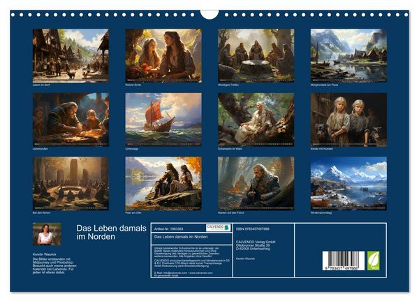 Produktbild: Das Leben damals im Norden (Wandkalender 2026 DIN A3 quer), CALVENDO Monatskalender
