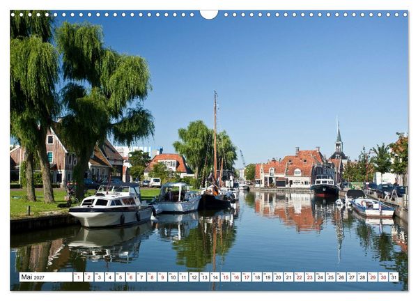 Produktbild: Hausbooturlaub Niederlande - Friesland und Groningen (Wandkalender 2027 DIN A3 quer), CALVENDO Monatskalender