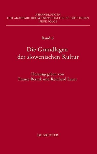 Produktbild: Die Grundlagen der slowenischen Kultur