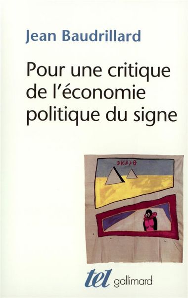 Produktbild: Pour une critique de l'&eacute;conomie politique du signe