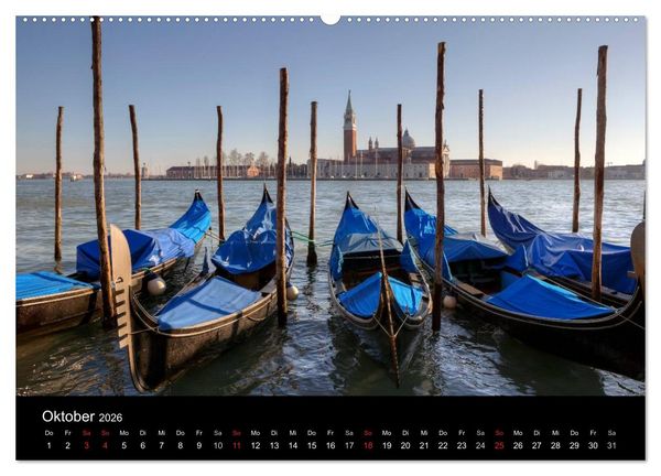 Produktbild: Bella Venezia (hochwertiger Premium Wandkalender 2026 DIN A2 quer), Kunstdruck in Hochglanz