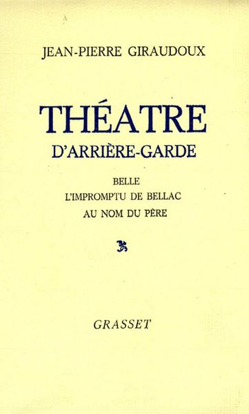 Produktbild: Th&eacute;&acirc;tre d'arri&egrave;re-garde