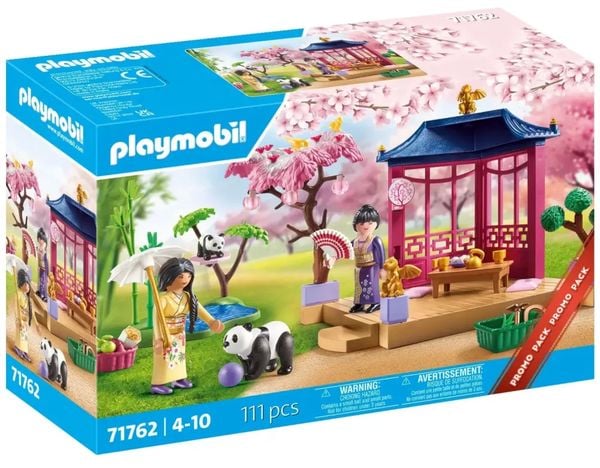 Produktbild: PLAYMOBIL 71762 Asiatischer Garten mit Pandaf&uuml;tterung