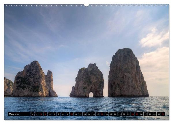 Produktbild: Amalfi Coast and Capri (High Quality Premium Wall Calendar 2026 DIN A2 landscape),CALVENDO 12 Month Wall Calendar