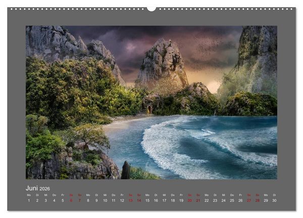 Produktbild: Weg des Zauberers (hochwertiger Premium Wandkalender 2026 DIN A2 quer), Kunstdruck in Hochglanz
