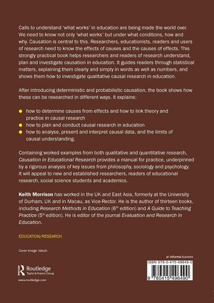 Produktbild: Causation in Educational Research