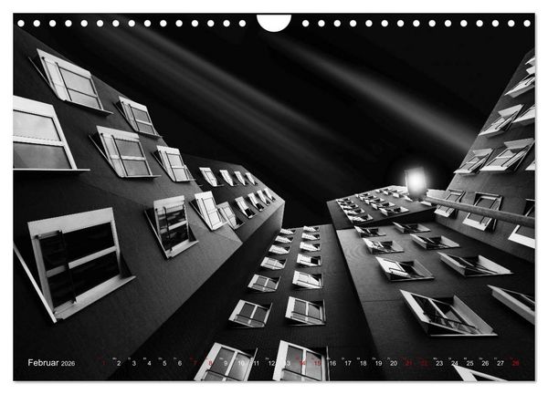 Produktbild: Monochrome Architektur (Wandkalender 2026 DIN A4 quer), CALVENDO Monatskalender