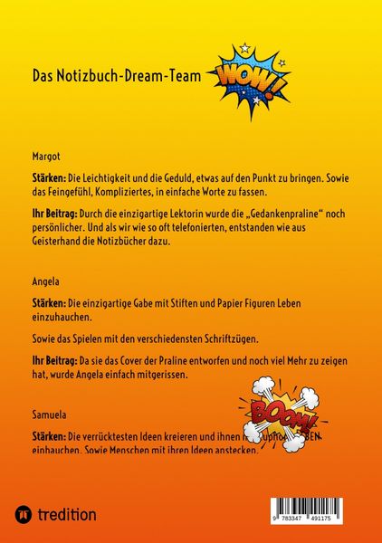 Produktbild: Arbeitsbuch Gedankenpraline, NOTIZBUCH, leere Seiten