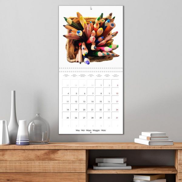 Produktbild: Painting makes you happy - Colourful art material in portrait (Wall Calendar 2026 12 &times; 12 Inch) CALVENDO 12 Month Wall Calendar