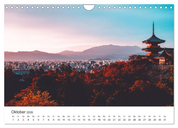 Produktbild: Japan - Land der Kontraste (Wandkalender 2026 DIN A4 quer), CALVENDO Monatskalender