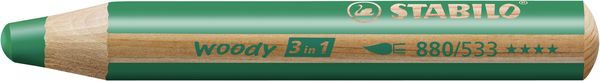 Produktbild: STABILO Buntstift, Wasserfarbe & Wachsmalkreide - woody 3 in 1 - 6er Pack - mit 6 verschiedenen Farben